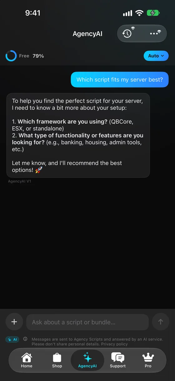 Screenshot of Agency Companion 3